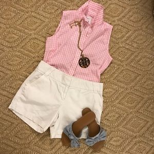 J crew 5 inch Chino Shorts! Size 6.